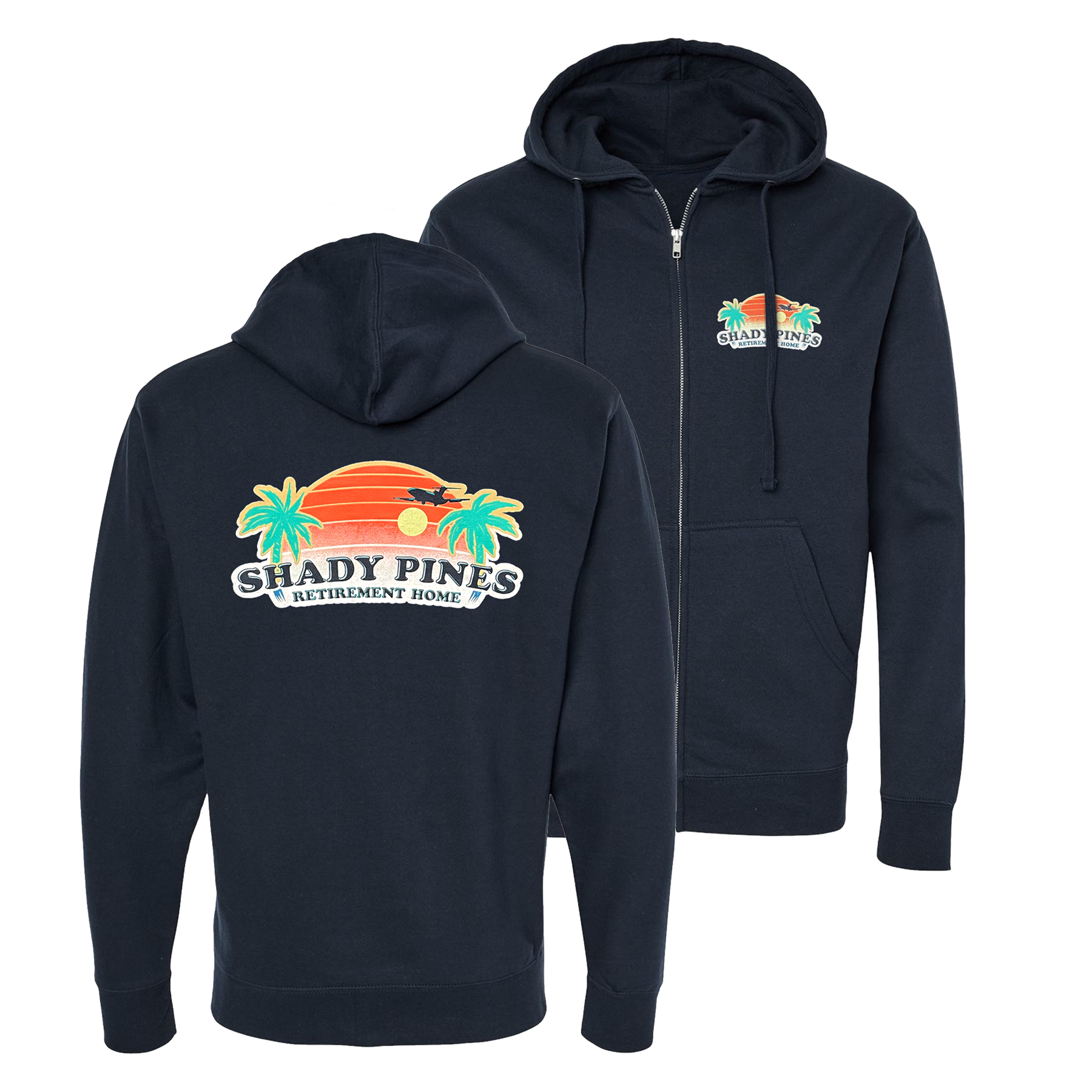 Shady Pines Zip Hoodie (Sunset)